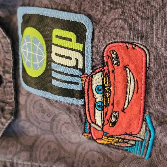 Disney Cars embroidered button down cotton shirt - Picture 3 of 5